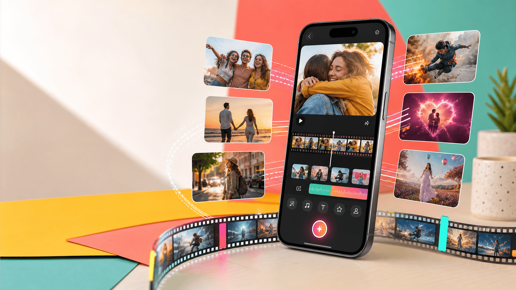 Boom AI photo to video creator interface
